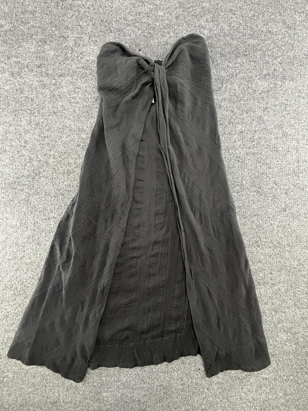 Free People Sundress Womens Small Black Strapless Sweetheart Beach Cover Boho